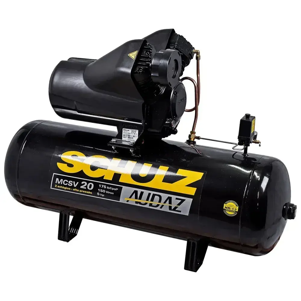 Compressor de ar audaz mcsv 5HP 150L 220/380V Schulz — fotografia 7
