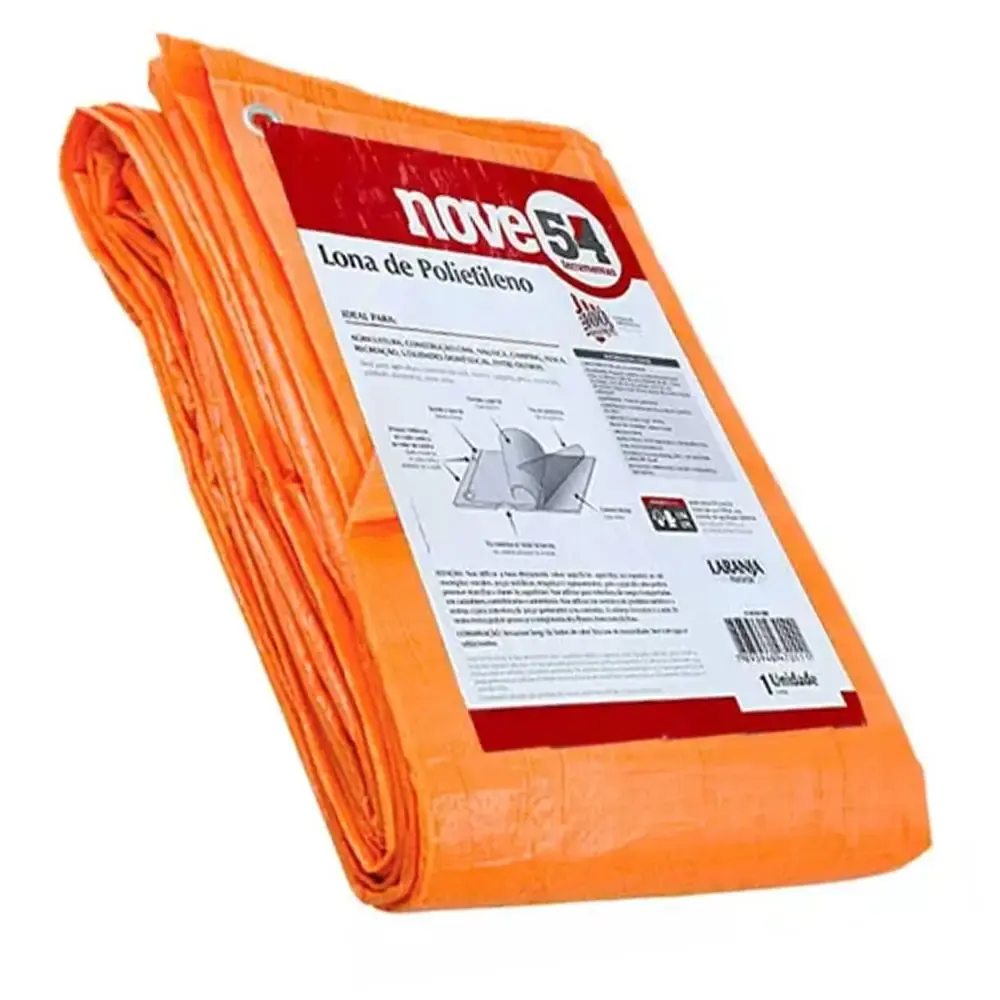 Lona 12 x 10 Metros 100 Micras Leve Laranja NOVE54 — fotografia 6
