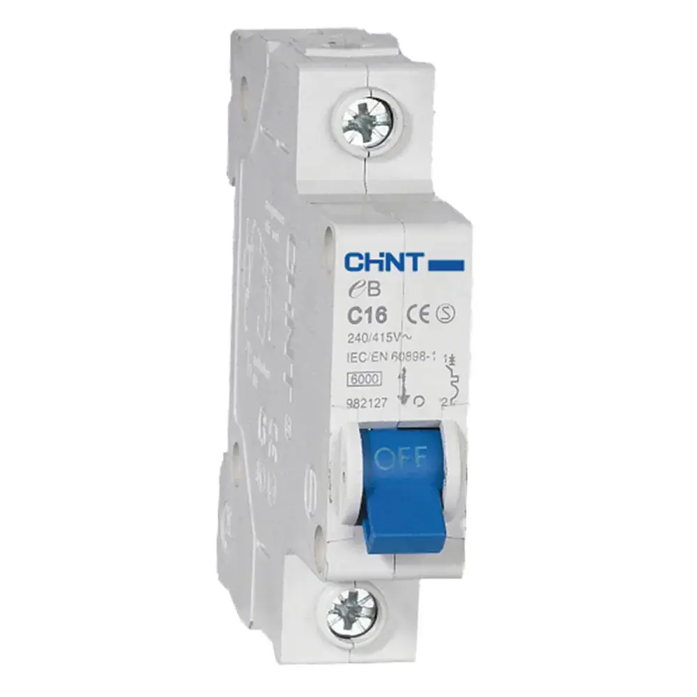 Disjuntor unipolar Chint din curva c 63A 3KA — fotografia de referência