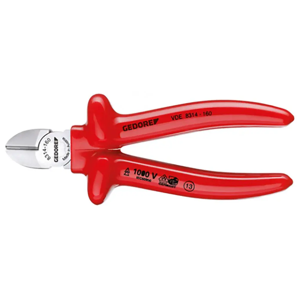 Alicate de corte sueco diagonal isolado em vde 160MM Gedore — fotografia de referência