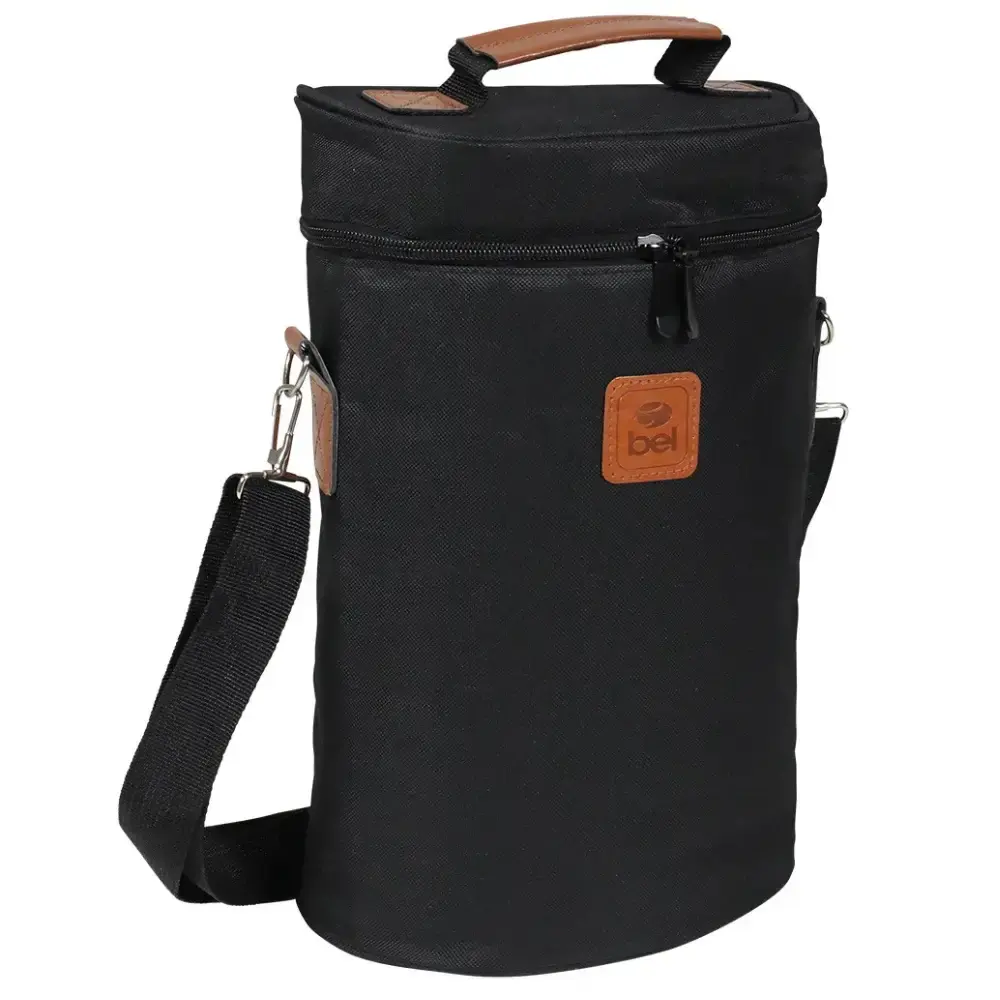 Bolsa térmica malbec para 2 garrafas preta 52807 BEL — fotografia de referência