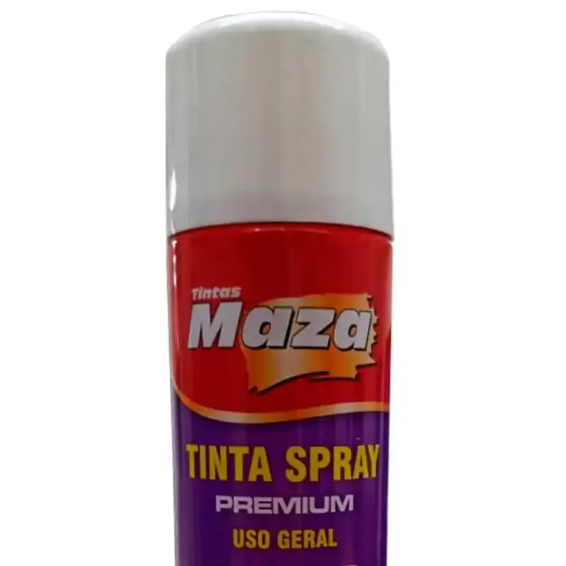 Tinta spray branco brilhante 400 ML 250 GR 23840 maza — fotografia 2