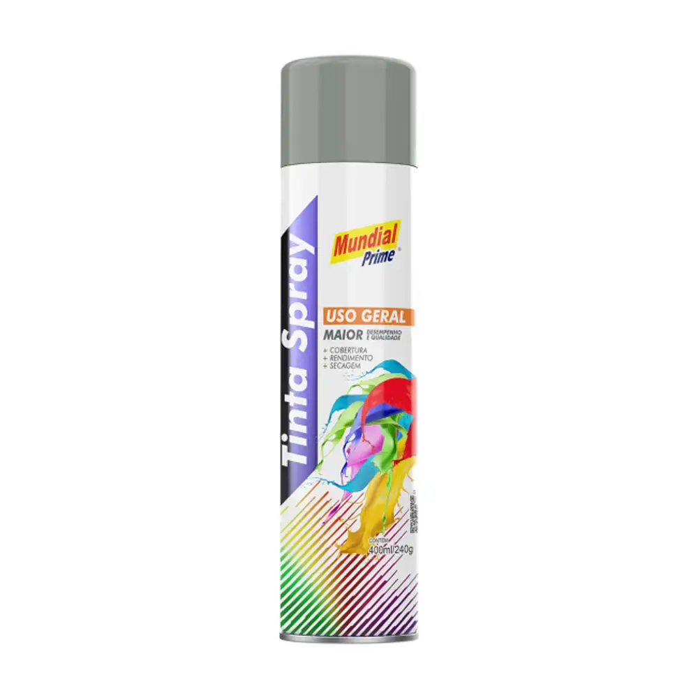 Tinta spray agricola cinza 400ML AE0100149 mundial prime — fotografia de referência