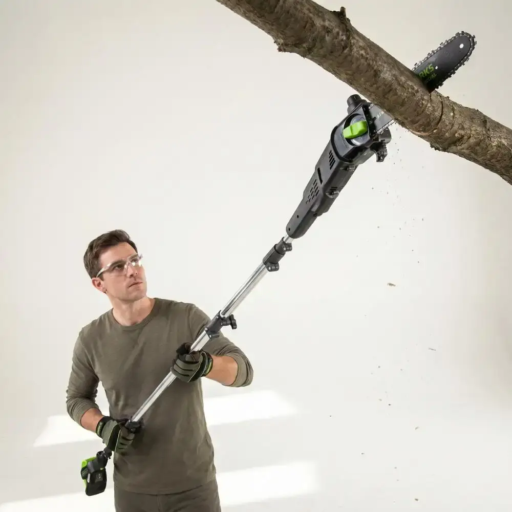 Cortador de grama 82V + podador de altura a bateria + 3 baterias 4,0AH + carregador Greenworks — fotografia 6