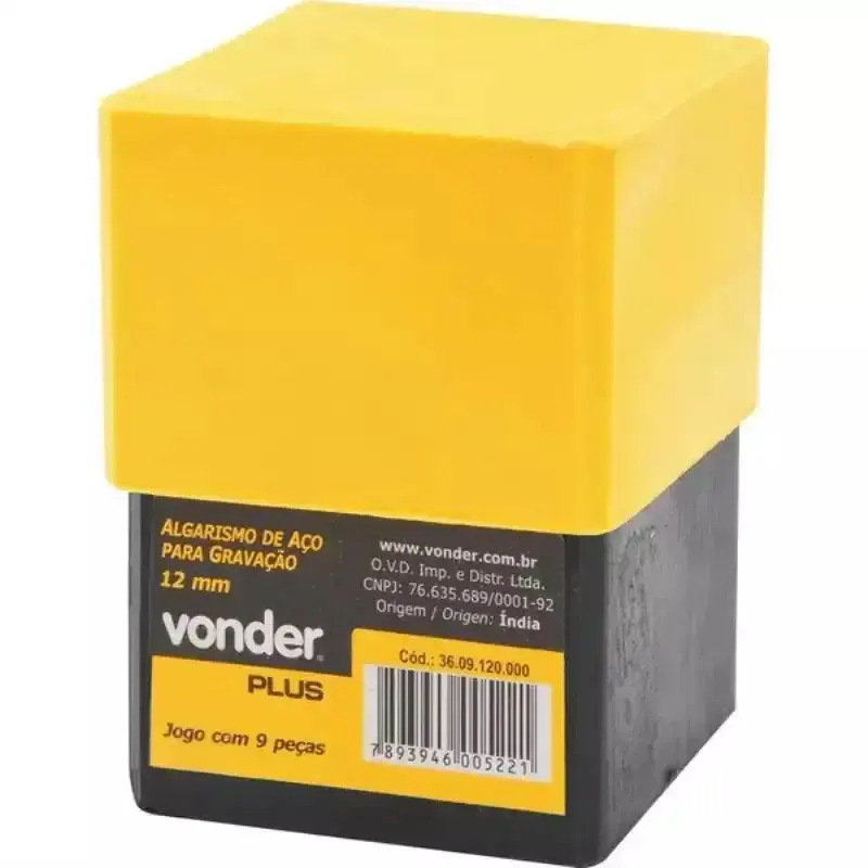 Algarismo numérico de aço para gravação 5 MM Vonder plus — fotografia 2