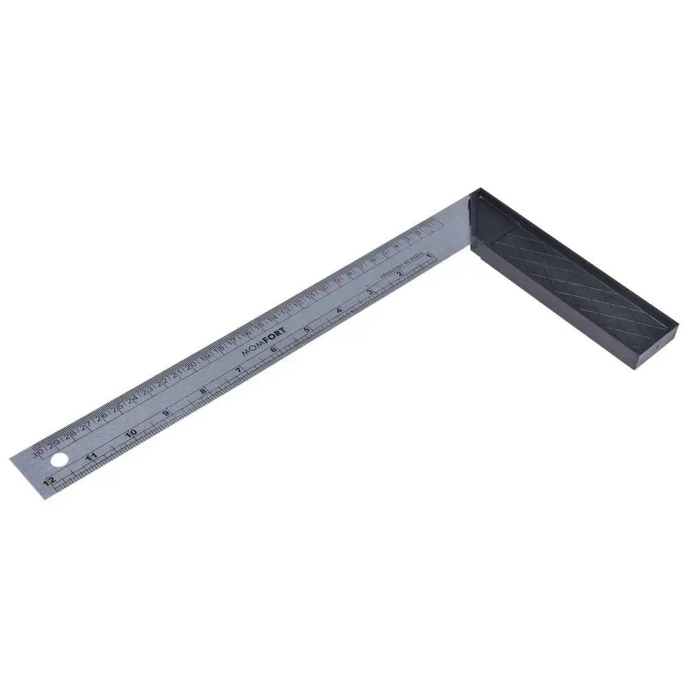 Esquadro 12″/30 cm com cabo de pvc 616012 Momfort — fotografia 4