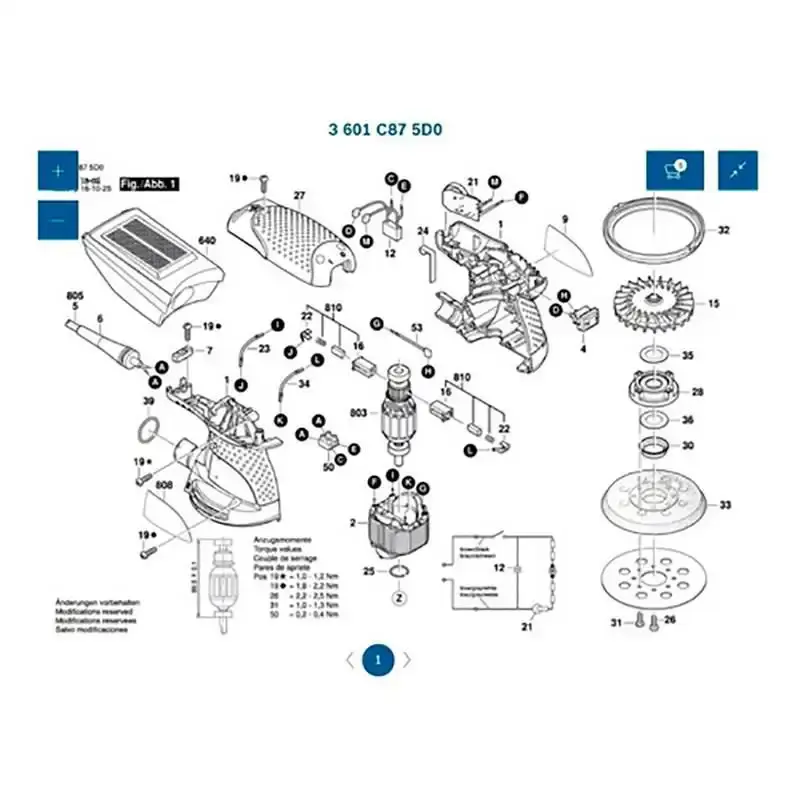 Base de borracha disco 125 MM para lixadeira excêntrica GEX 125-1 AE 1600A01CU1 Bosch — fotografia 4