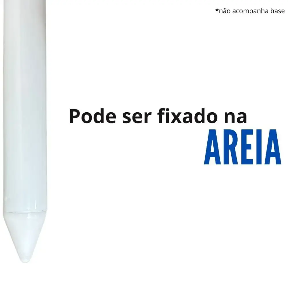 Guarda sol 2,40M aço inox articulado colorido IWGSA240 ImportWay — fotografia 6