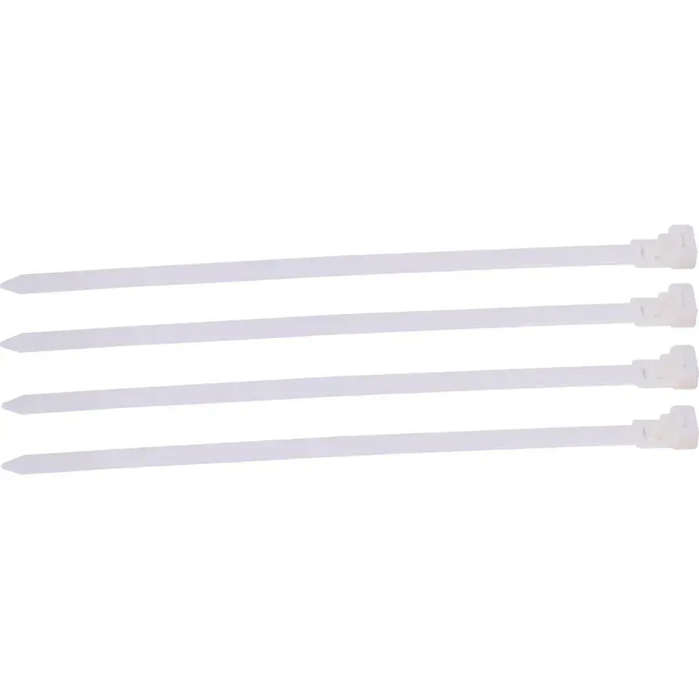 Abraçadeira com trava 200 x 7,6MM branca 20 peças Worker — fotografia 5