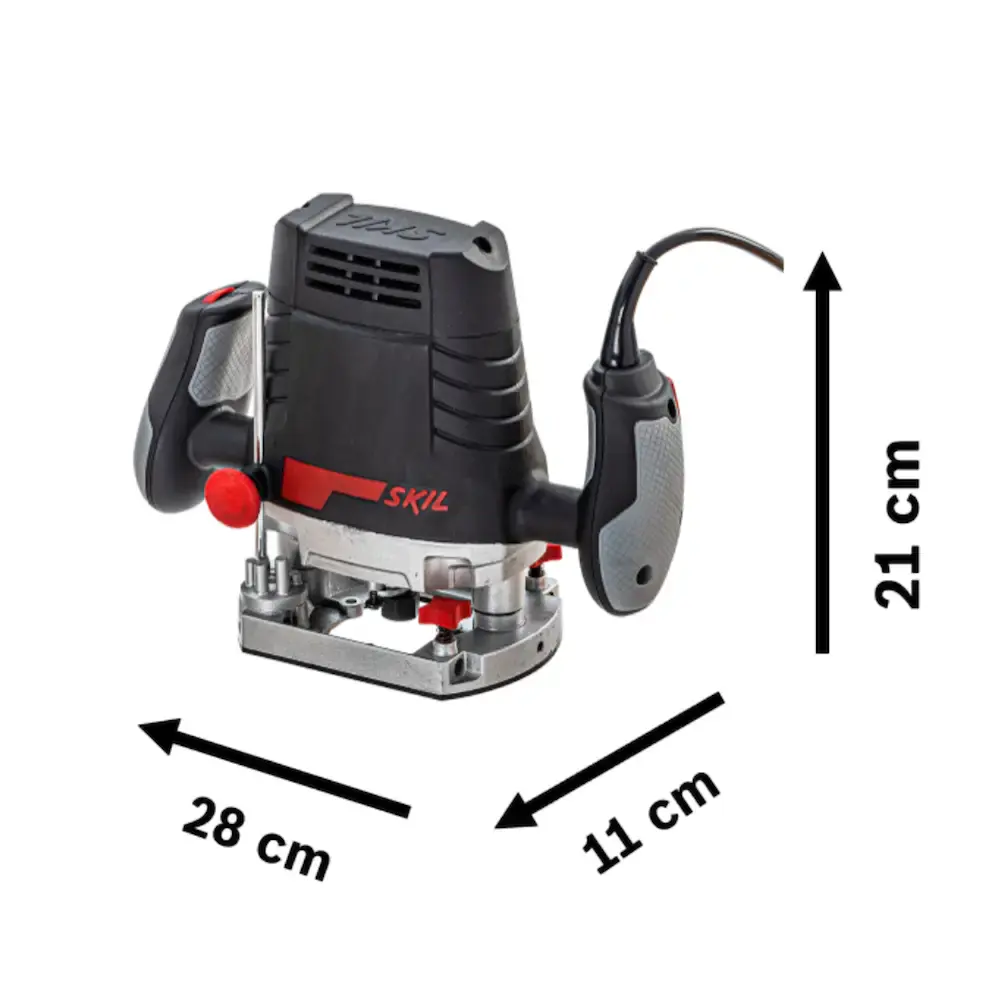 Tupia Skil 1831 1100W com 6 fresas, 3 pinças e 3 guias em maleta 110 V — fotografia 7