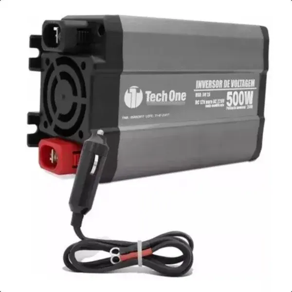 Inversor semi senoidal 500W 12V/127V - tech one — fotografia de referência