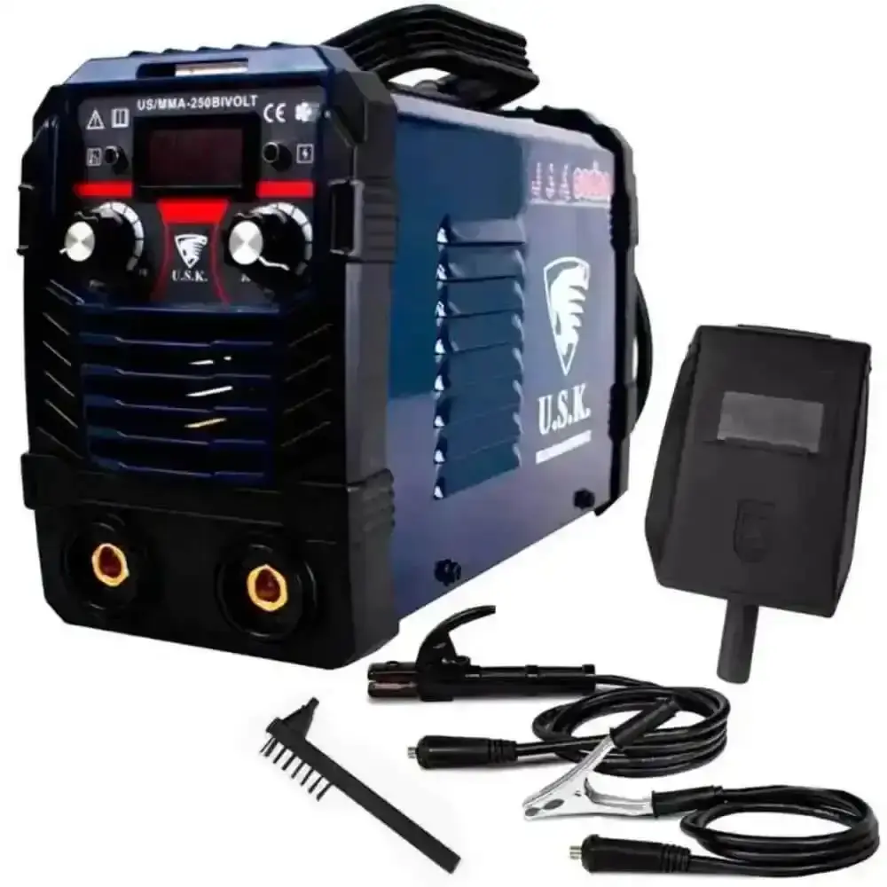 Máquina de solda inversora painel digital bivolt MMA-250 USK — fotografia 8