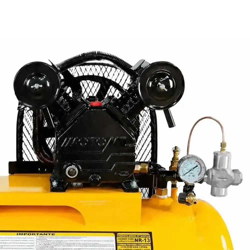 Compressor de ar 10 pés 100L 2 pistões CMV air power sem motor MotoMil — fotografia 5