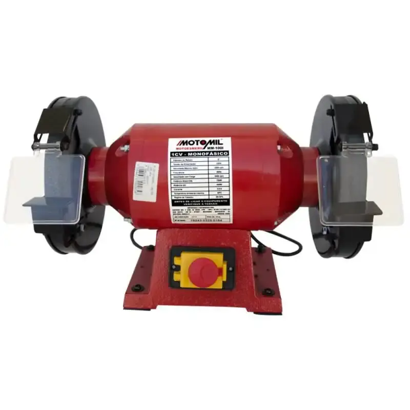 Moto esmeril 8 POL 1,0 HP monofásico MM-100I MotoMil 110 V