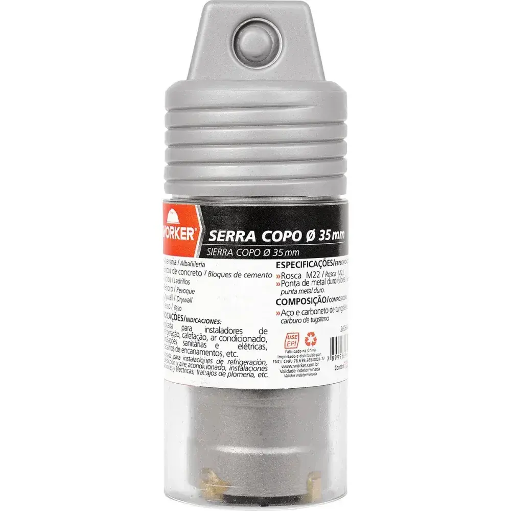 Serra copo de ponta de metal duro M22 35MM Worker — fotografia 6