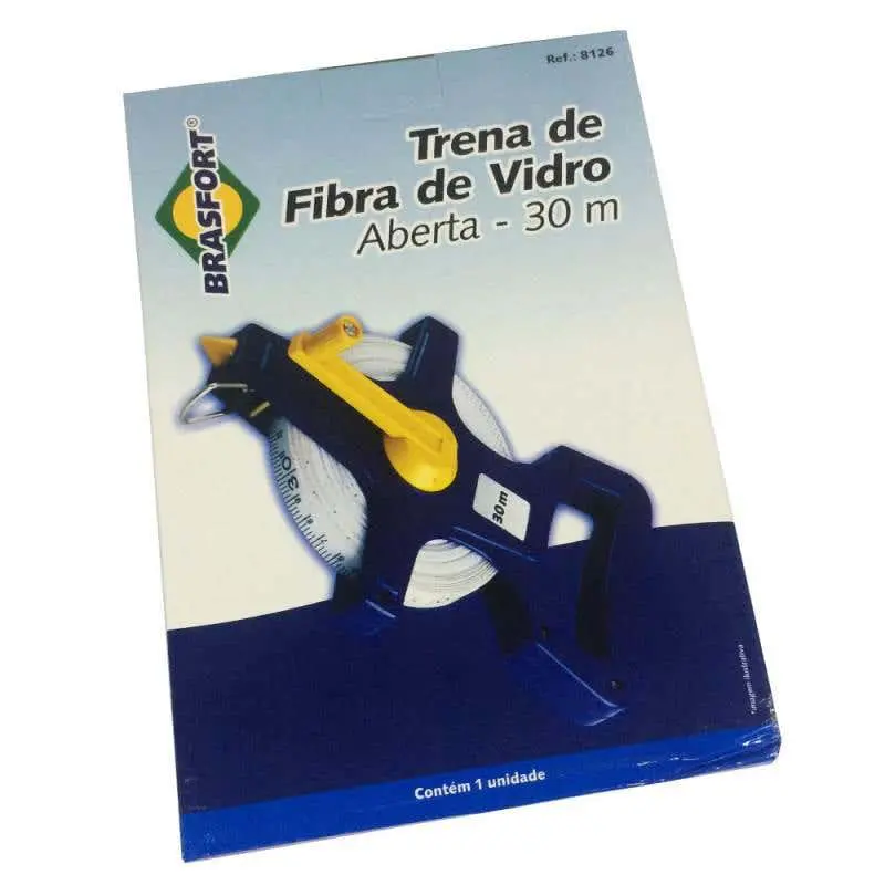 Trena de fibra de vidro 50 metros aberta brasfort Extra — fotografia 4