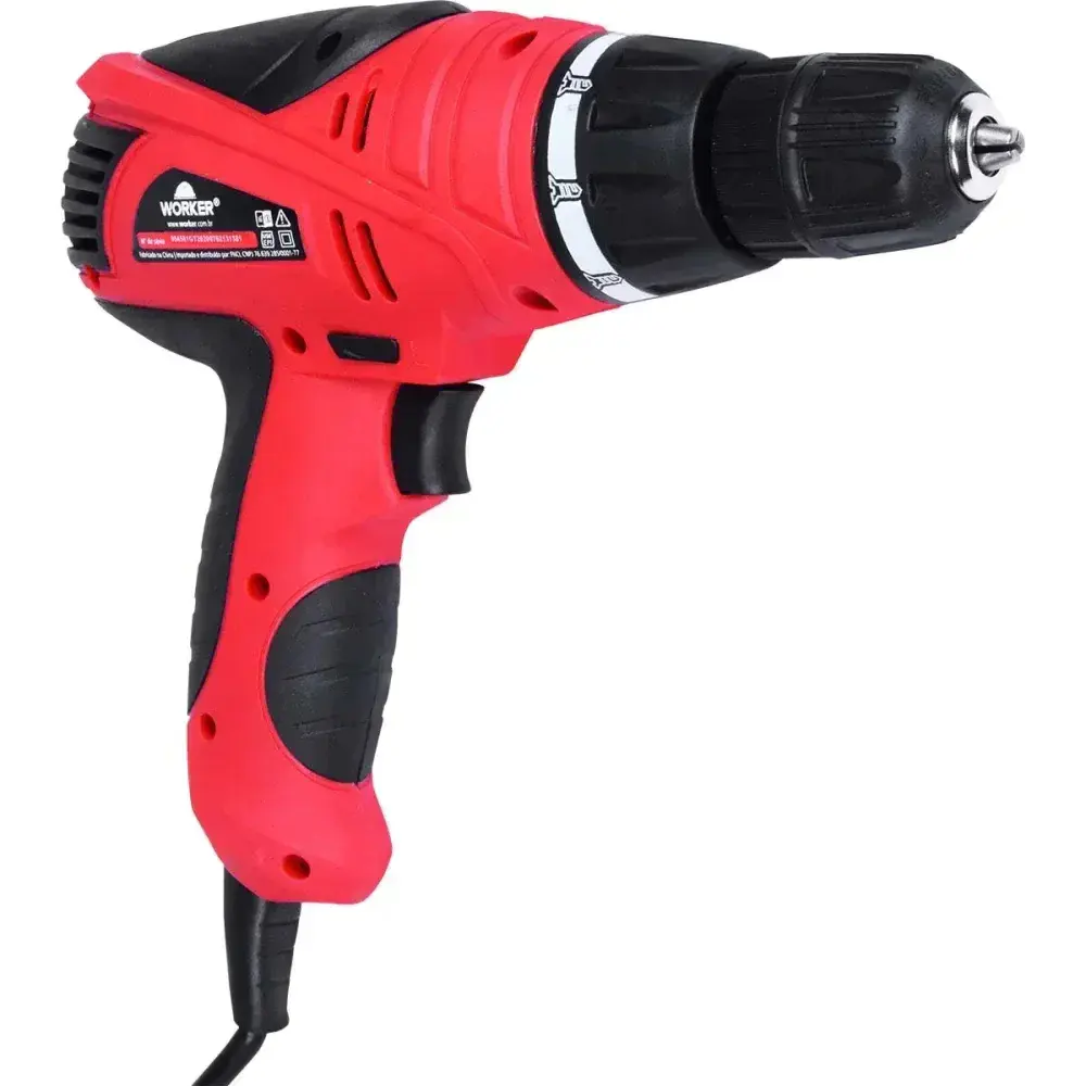 Furadeira parafusadeira 3/8” 10MM 280W 220V FPW300 Worker — fotografia 3
