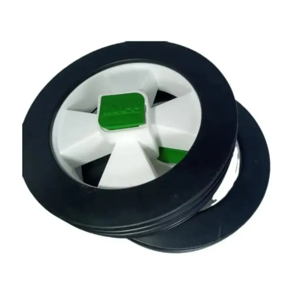 Kit 2 rodas + 2 calotas original cortador grama Trapp MC-50E Trapp — fotografia 6