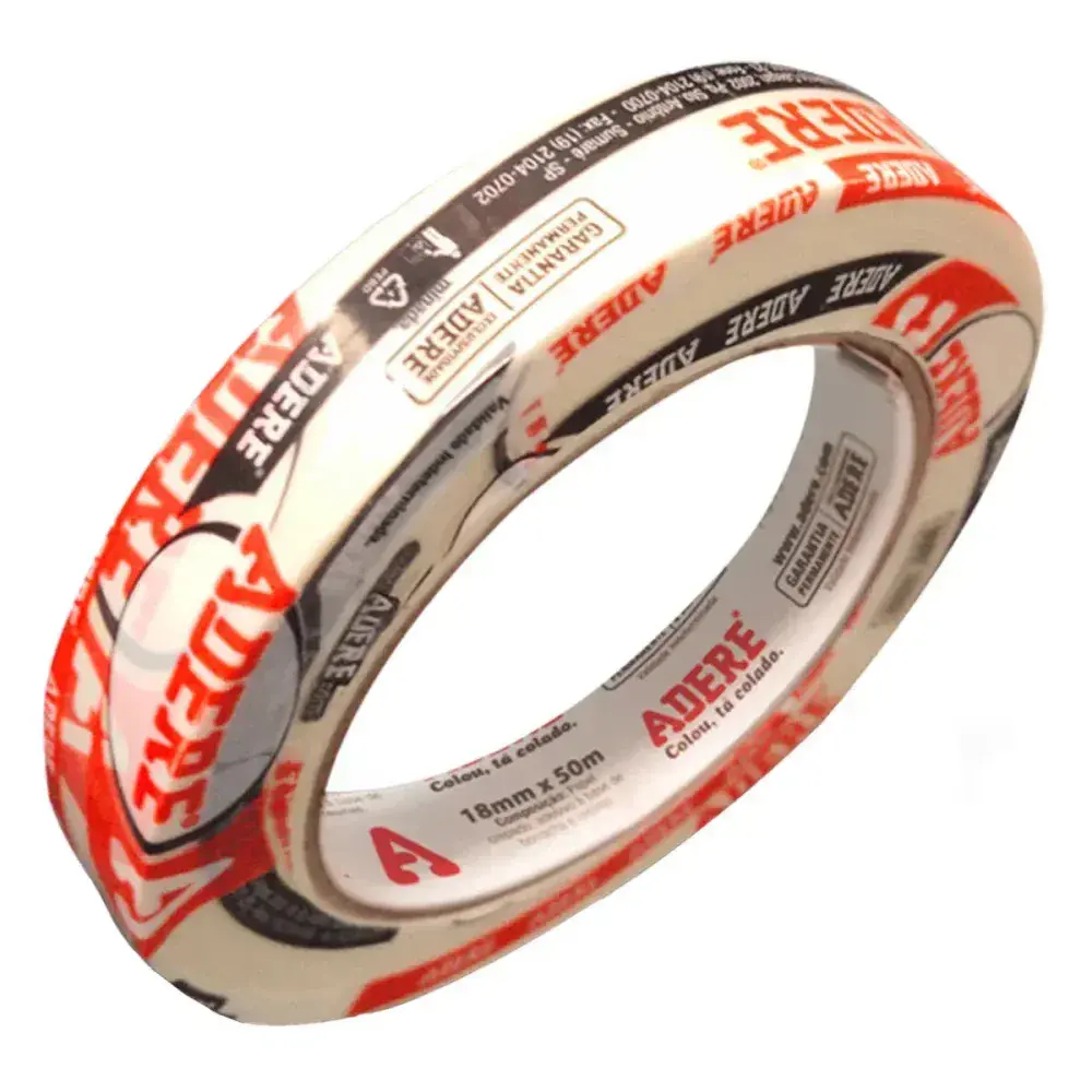 Fita crepe 423 uso geral 18MMX50M Adere — fotografia 4