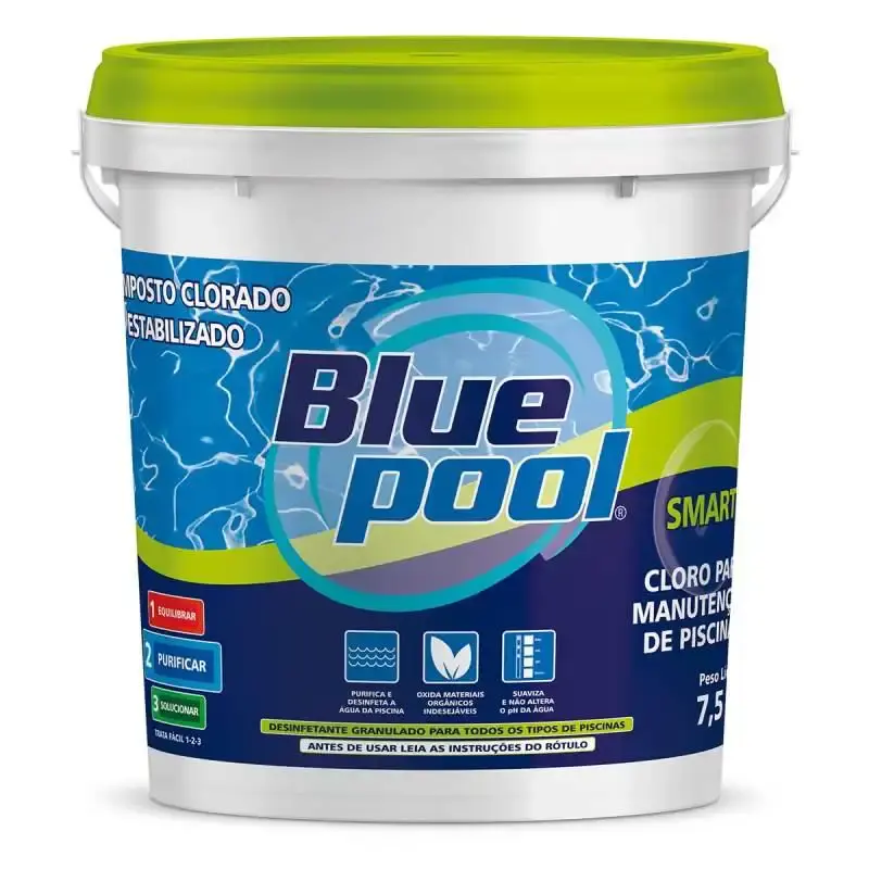 Cloro para Piscina Smart Balde 7.5 KG 252033B Kit 2 Unidades Bluepool by FLUIDRA — fotografia 2