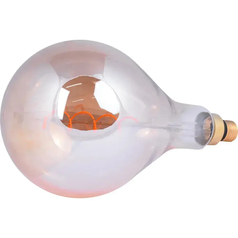 Lâmpada de led giant gota âmbar E27 4W biv Liege — fotografia 7