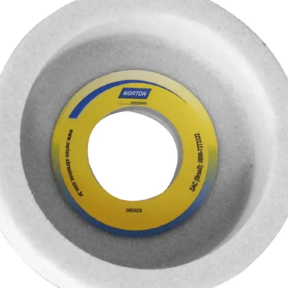 Rebolo Copo Reto Branco 101,6 mm Grão 80 NORTON — fotografia 4