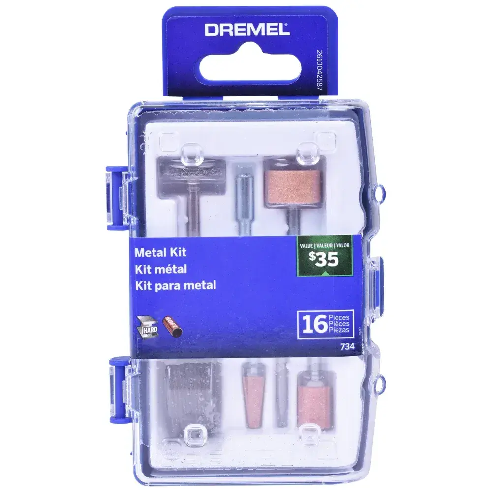 Jogo para mini retífica esculpir e gravar Dremel - 16 pçs — fotografia 7