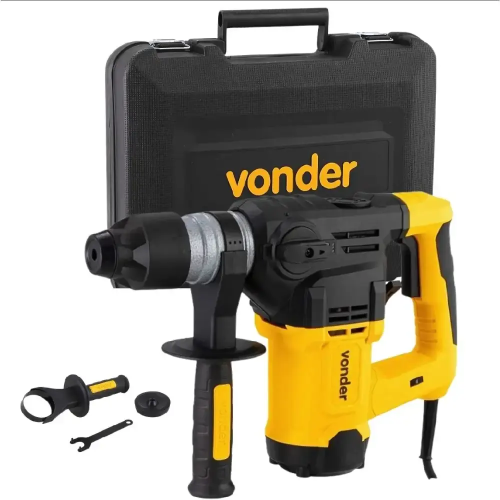 Martelete perfurador e rompedor 1500W com maleta MPV1500 Vonder 110 V