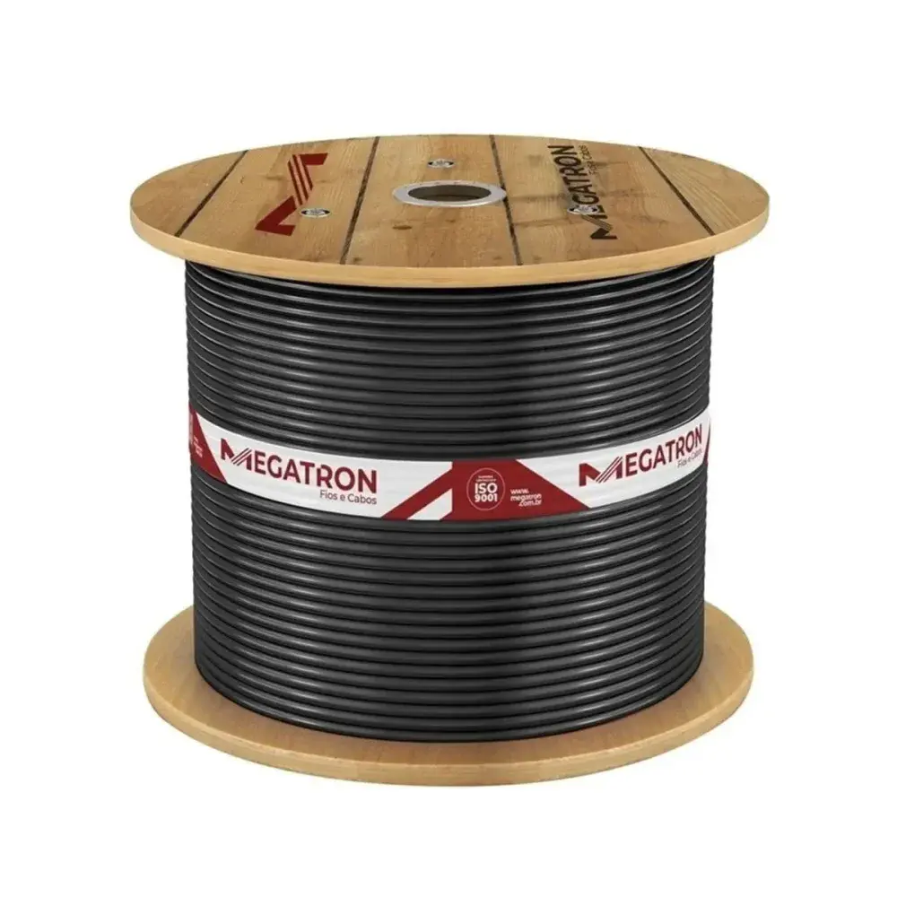 Cabinho flexível 2,5MM x 1000M preto 750V Megatron