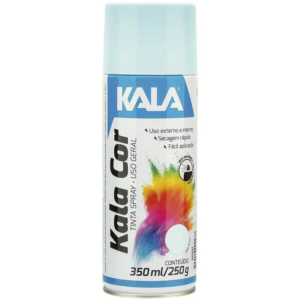 Tinta spray uso geral azul claro 350ML Kala — fotografia de referência