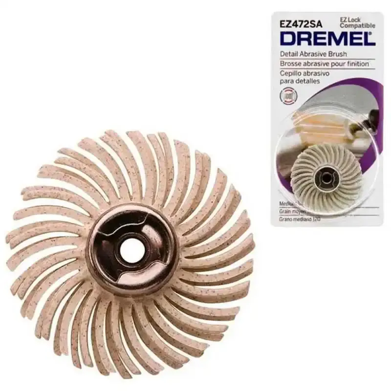 Ez lock disco de nylon grana 120 3/8 POL 2615E472AA000 EZ472 Dremel — fotografia de referência