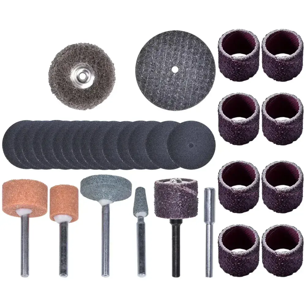 Kit para mini retífica 31 peç para lixar e afiar Dremel — fotografia 8