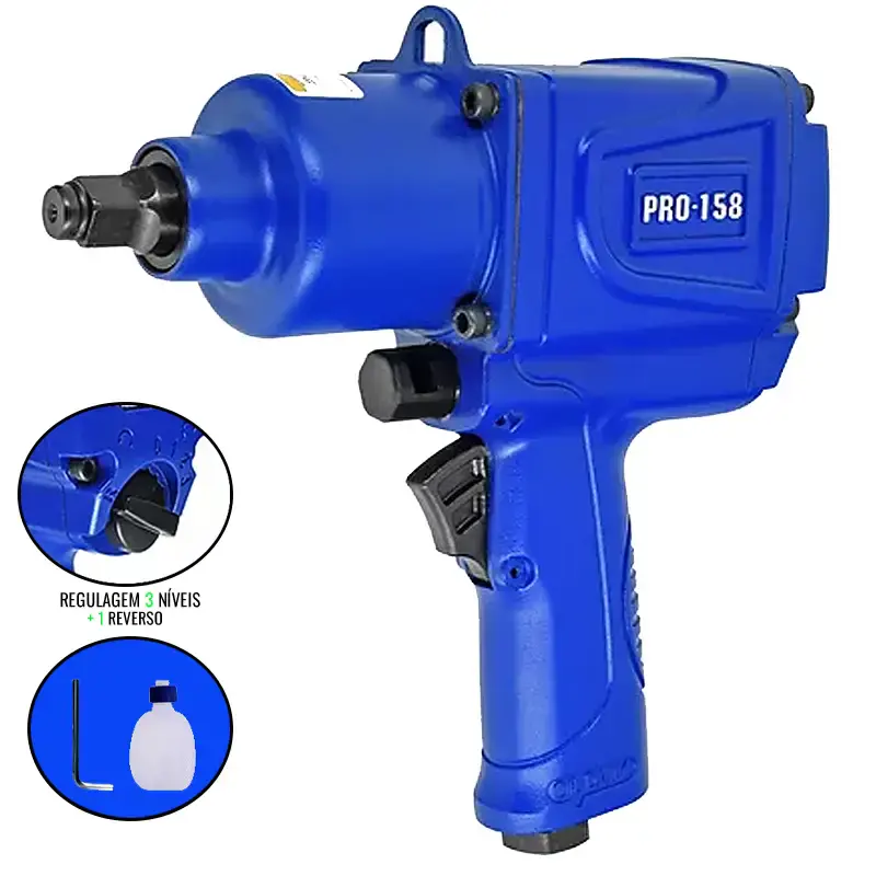 Chave de Impacto 1/2 POL Pneumática 158 KGFM PRO-158 PDR by LDR2