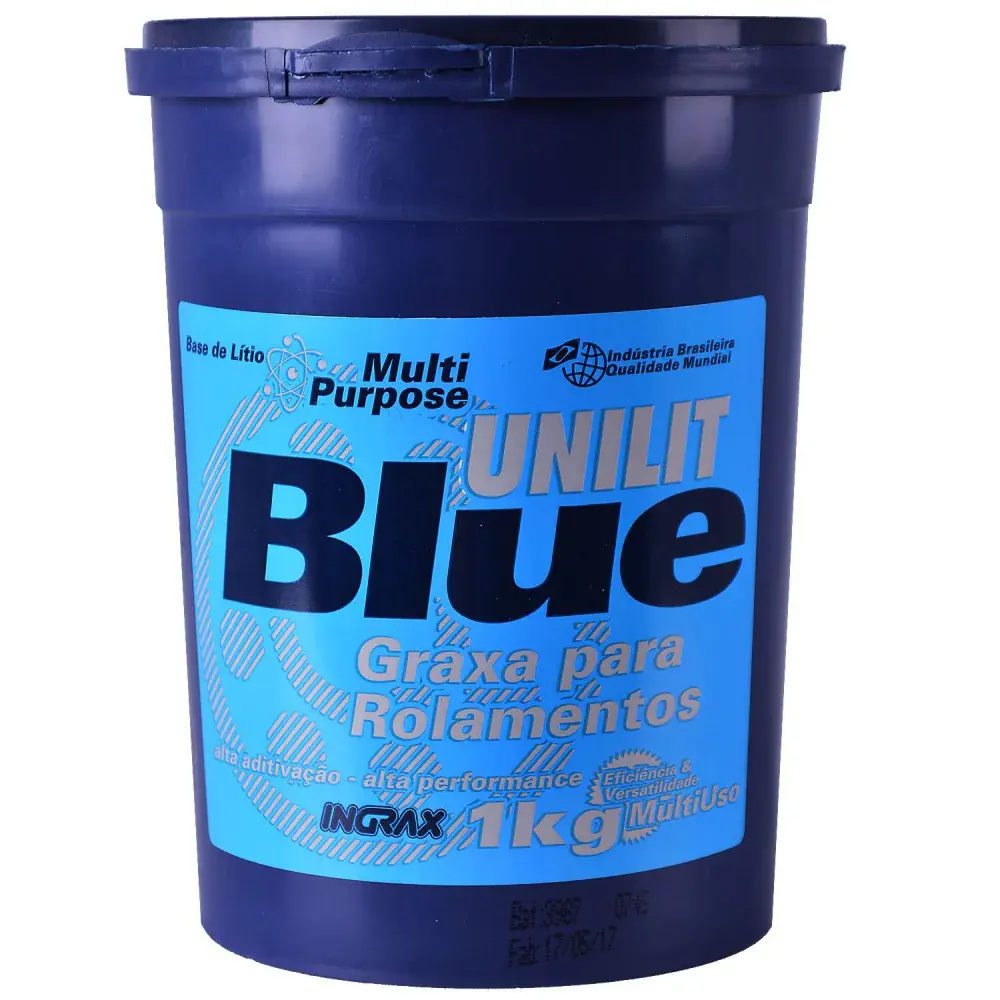 Graxa azul para rolamentos e mancais unilit BLUE-2 1KG Ingrax