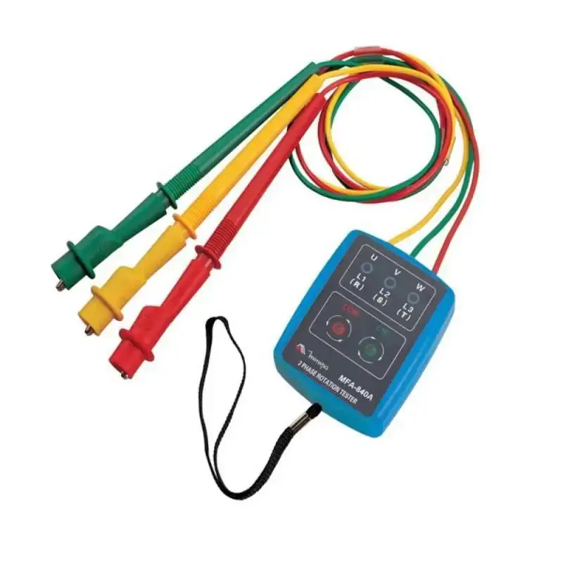 Fasímetro indicador de sequência de fase CAT II 600V MFA-840A Minipa — fotografia 4