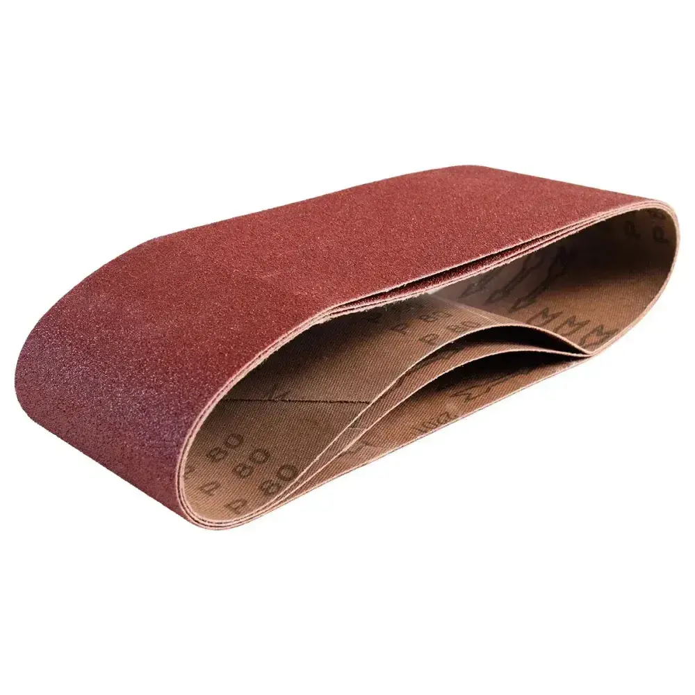 Lixa cinta 100X610MM grão 80 costado de lona 3 peç Worker — fotografia de referência