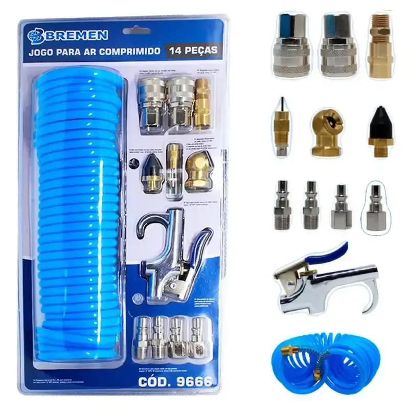 Kit para ar comprimido com 14 peças 9666 Bremen