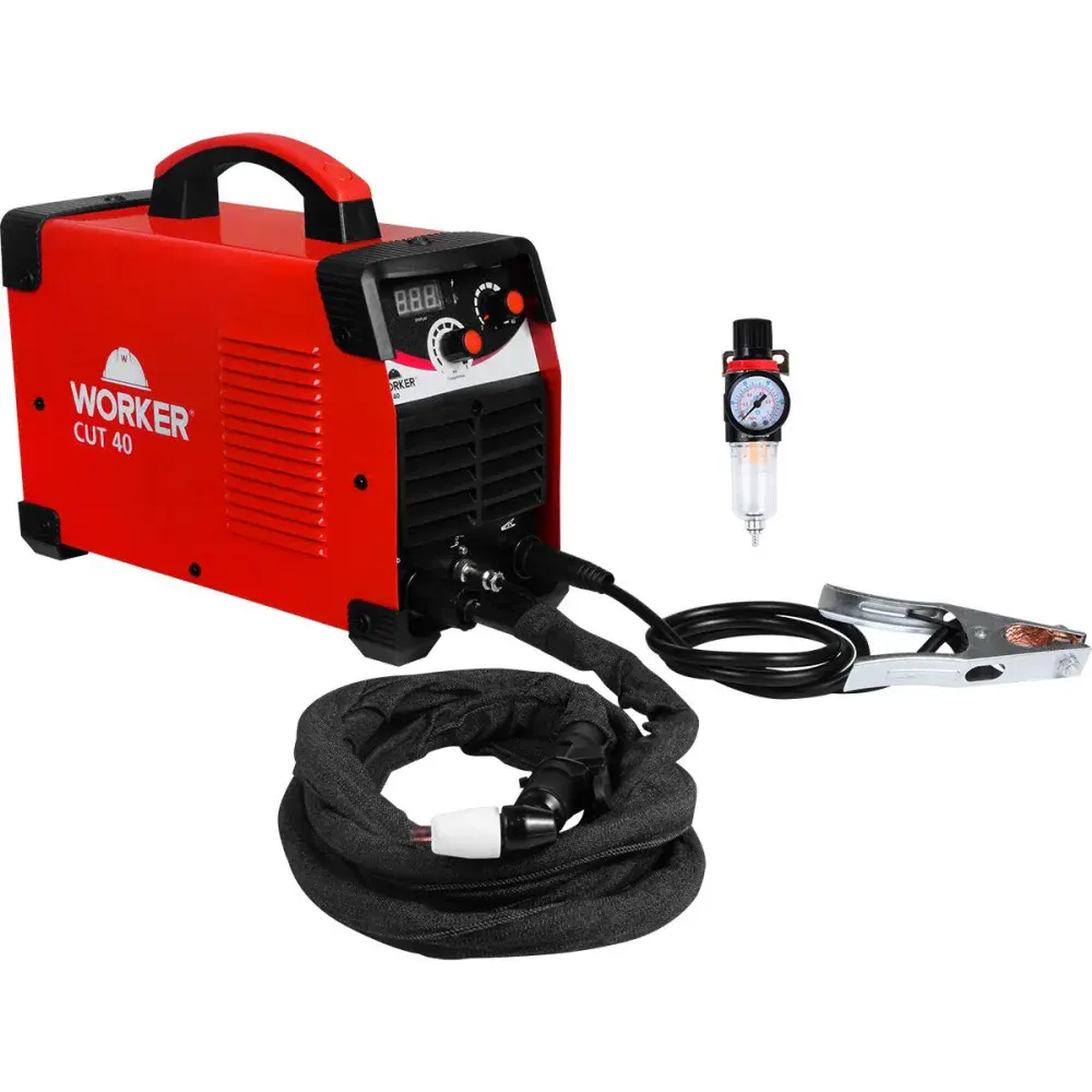 Máquina de corte plasma CUT40 10MM 4BAR 220V Worker — fotografia de referência