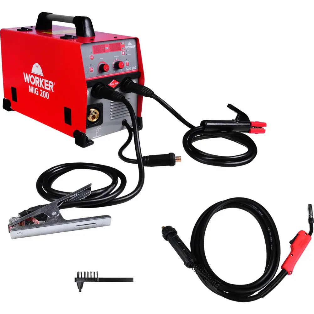 Inversora para solda MIG200 32A 50/60HZ ac 220V Worker — fotografia de referência