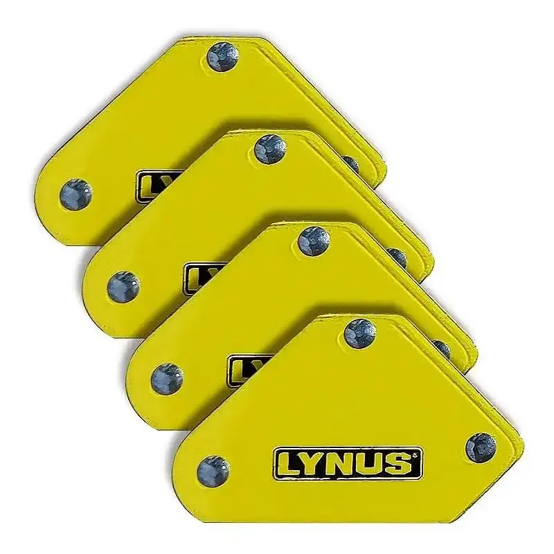 Esquadro magnético para soldador 5 KG kit 4 peças KEML-5 Lynus — fotografia de referência
