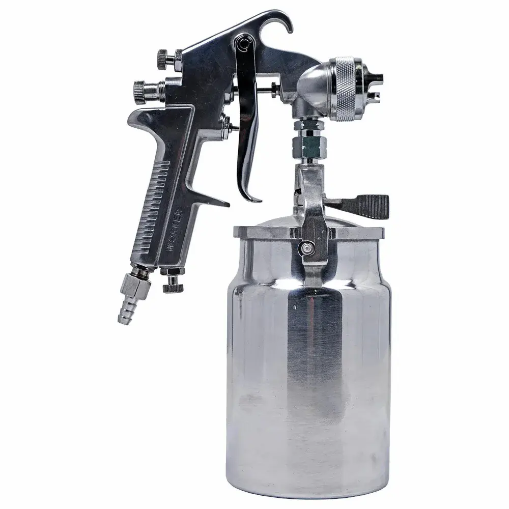 Pistola de pintura alta produção 1 litro 1.8MM Worker — fotografia 3