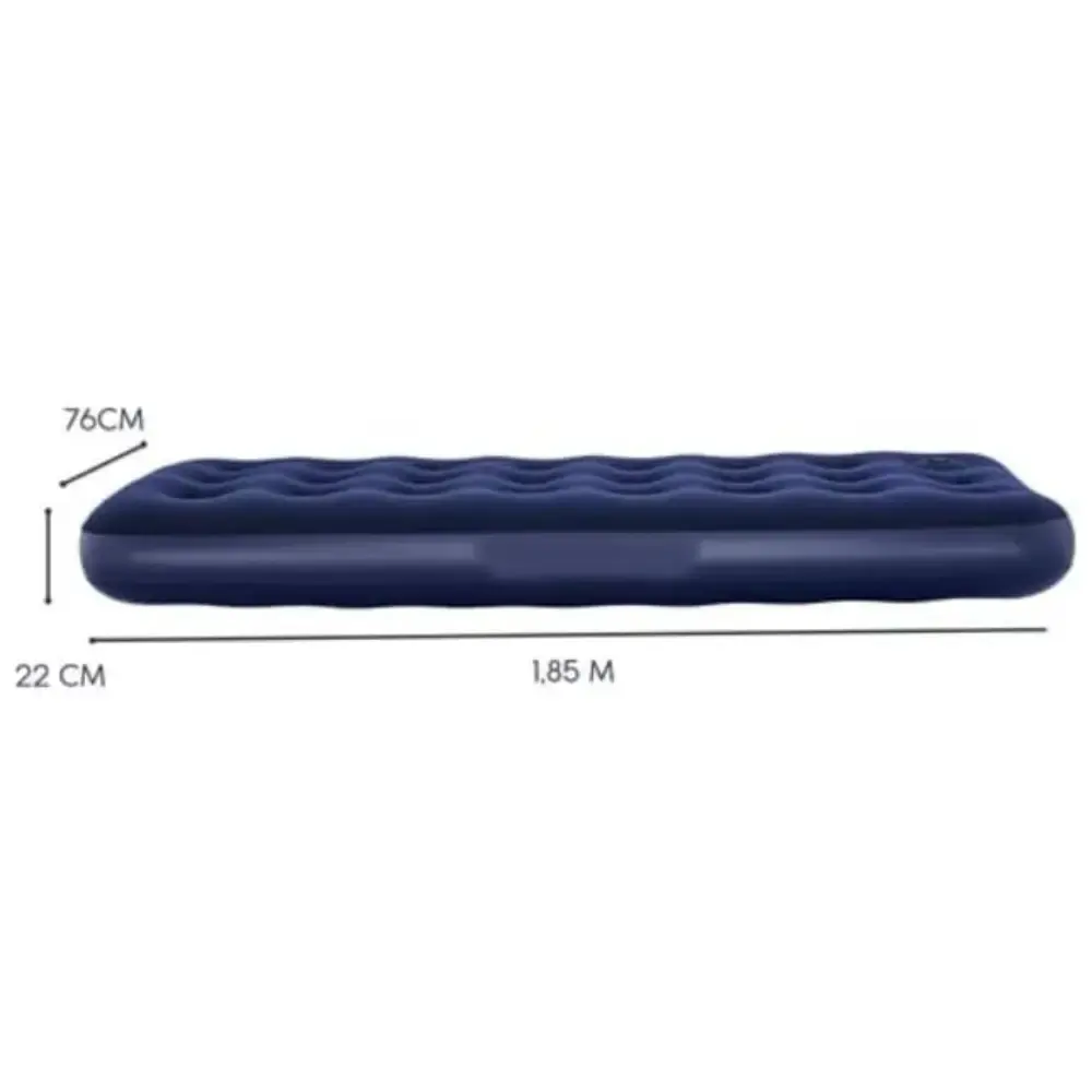 Colchão inflável de solteiro 185 x 76 x 22 CM azul Kala — fotografia 4