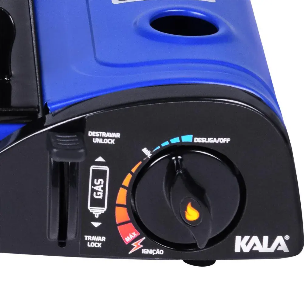 Fogareiro compact azul a gás Kala — fotografia 6