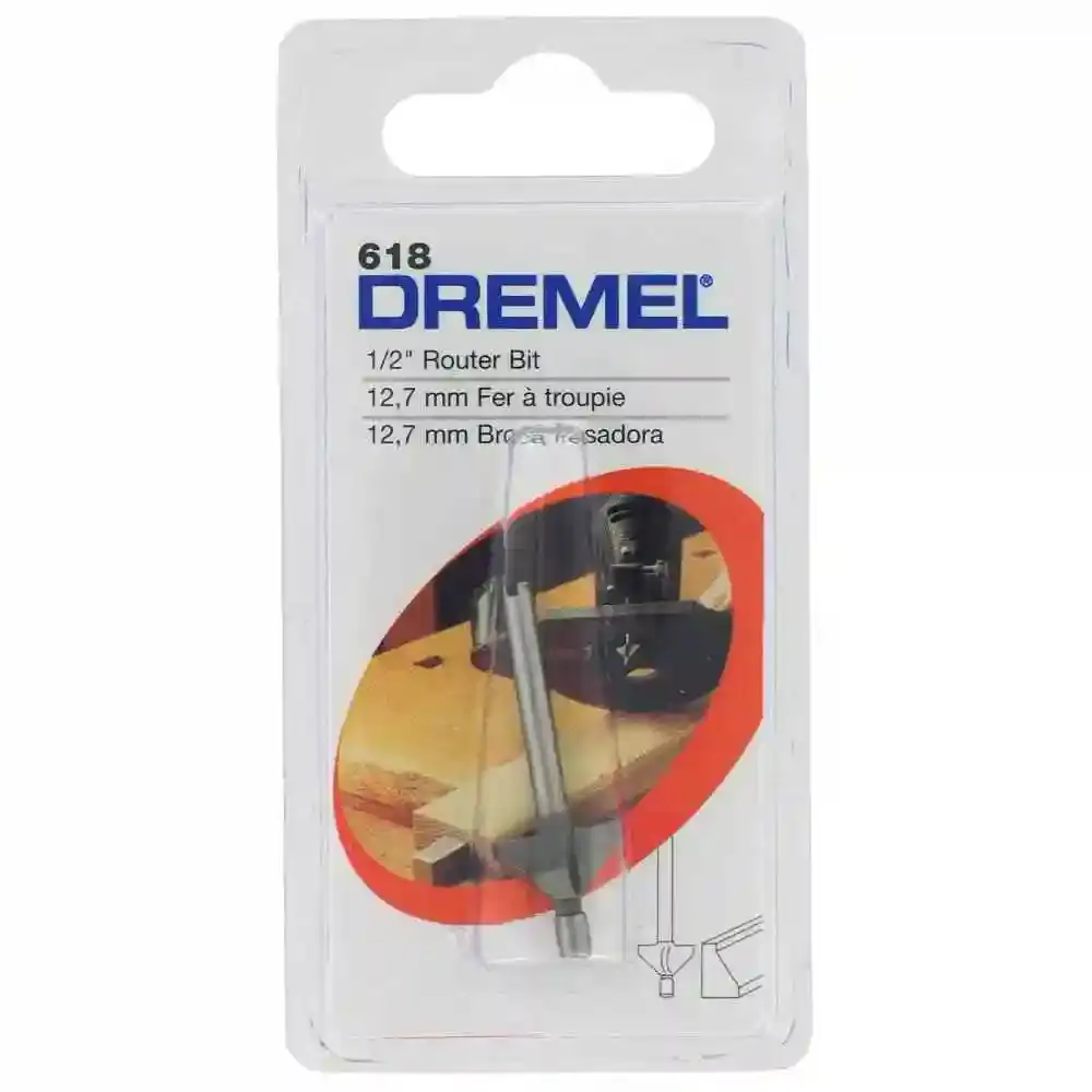 Dremel fresa 618 para chanfrar a 45º em madeira Dremel — fotografia de referência