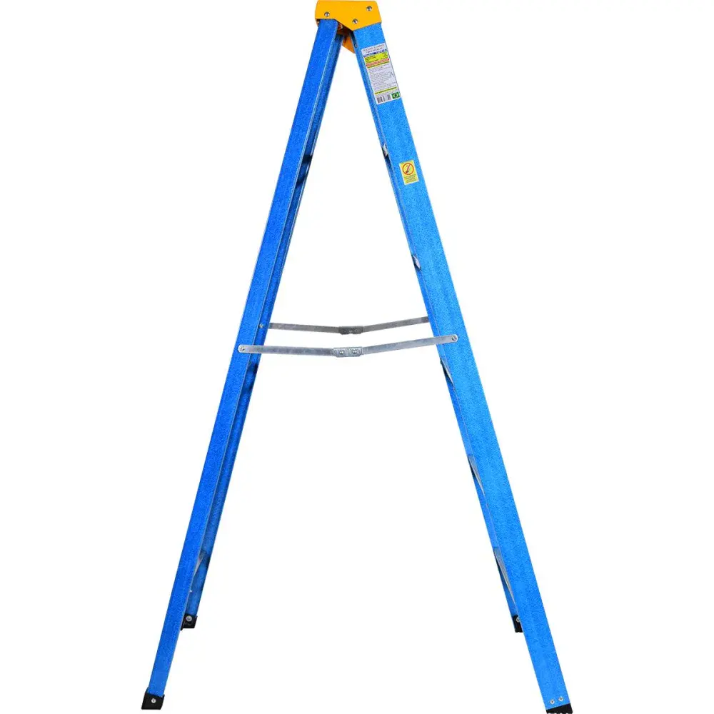 Escada de fibra de vidro 6 degraus 1,8M Worker — fotografia 3