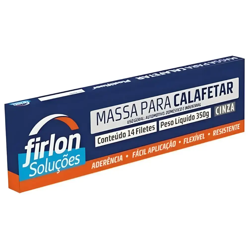 Massa calafetar cinza 350G 181072 Firlon — fotografia de referência