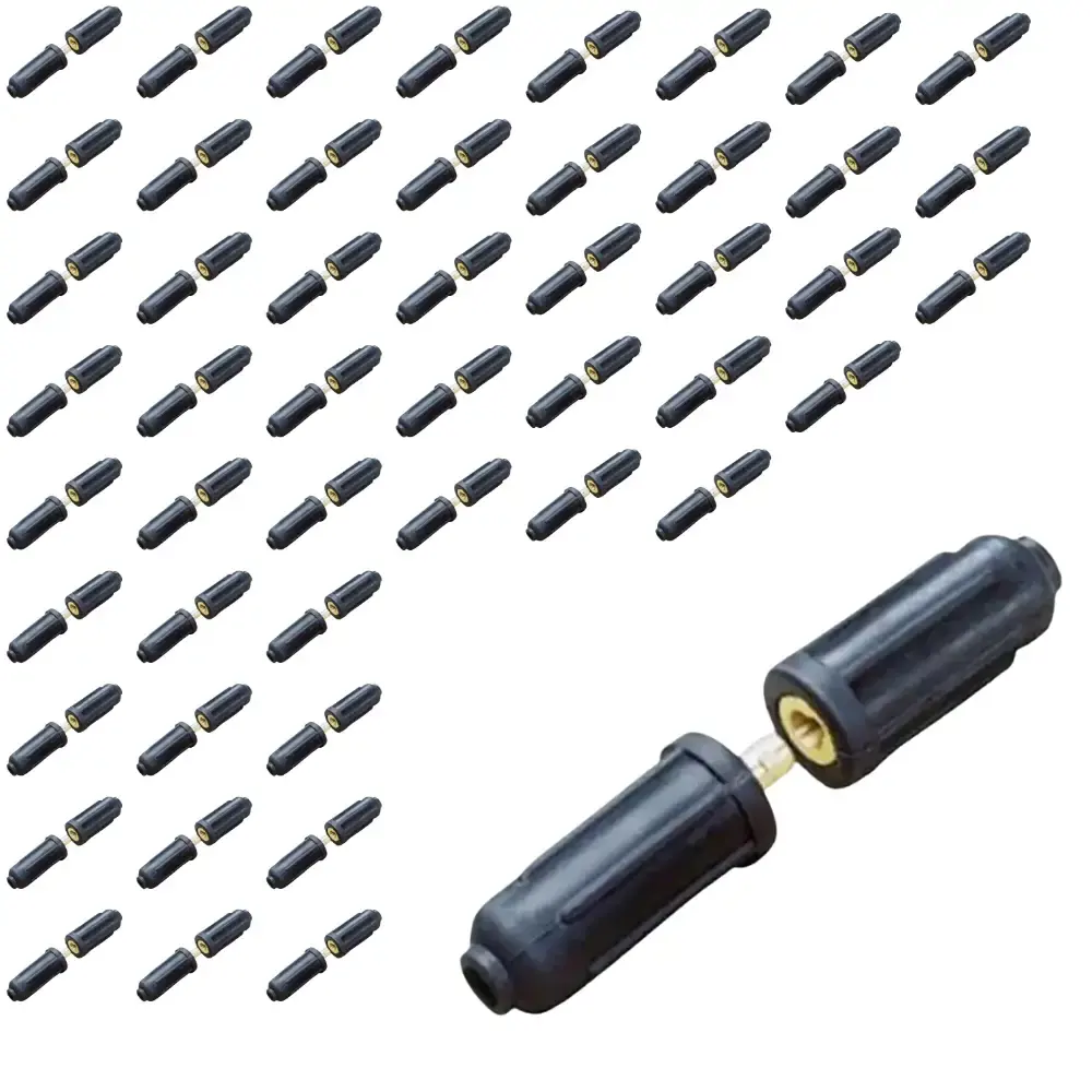 Kit 50 conectores emenda para cabo de solda 25 a 100 mm² Carbografite — fotografia de referência
