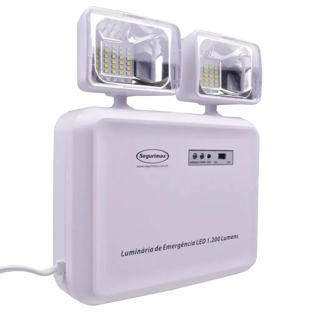 Luminária de emergência led 1200 luméns Segurimax - bivolt — fotografia 6