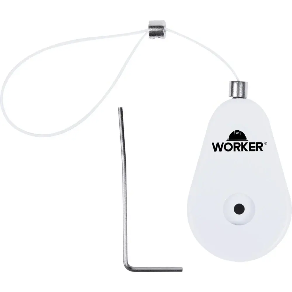Dispositivo antifurto retrátil 1M branco Worker — fotografia de referência