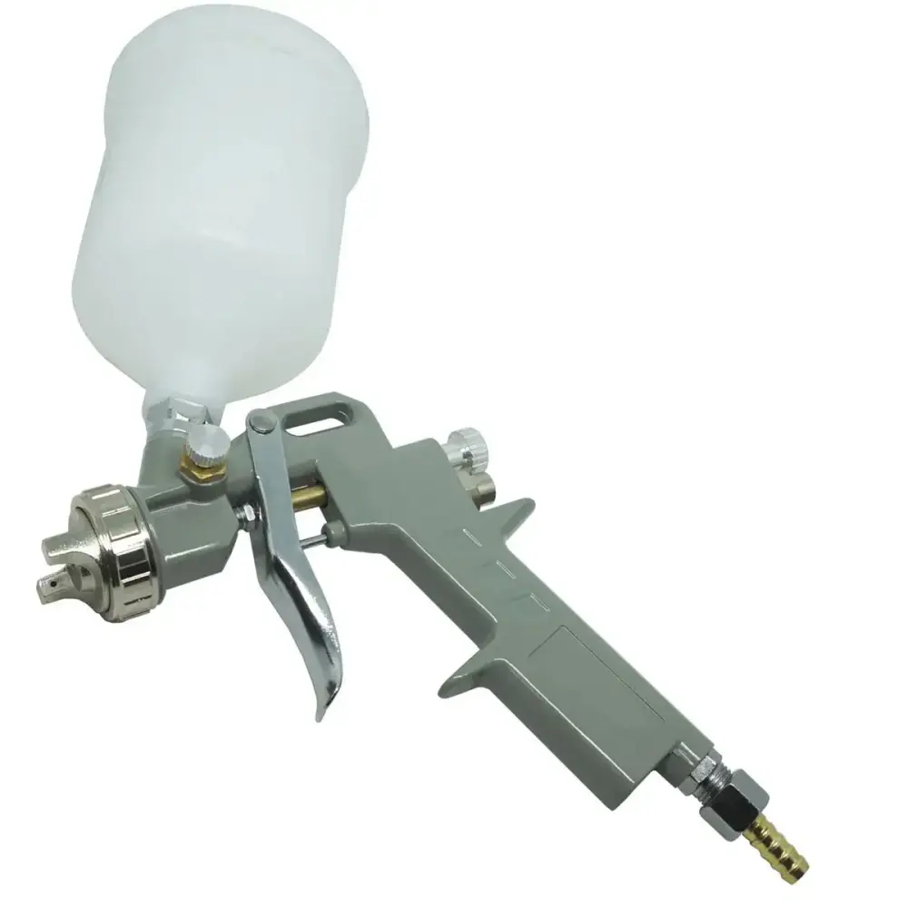 Pistola de pintura gravidade bico 1,5 MM 600ML EVPPG600-1B Evald — fotografia 3